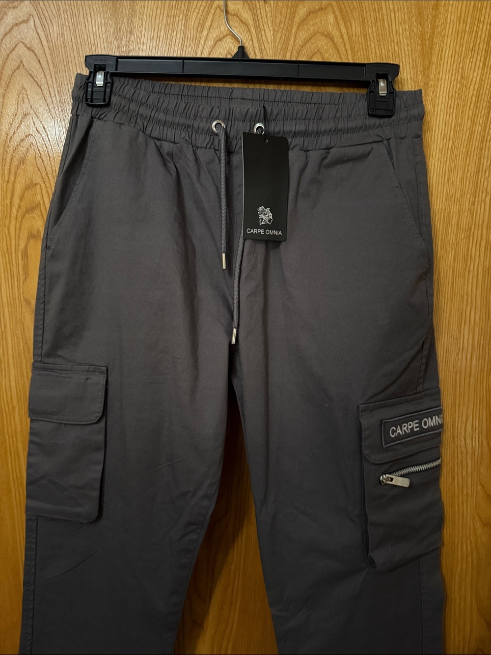 Men's Dark Gray Cargo Joggers